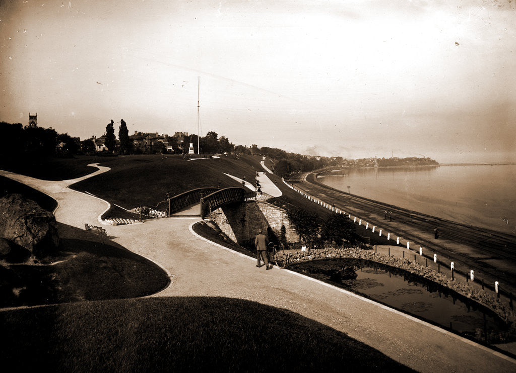 Detail of Juneau Park and Lake Michigan, Milwaukee by Anonymous