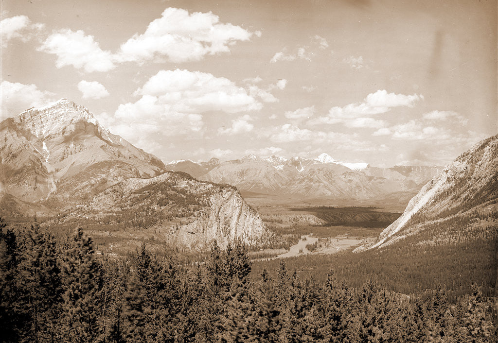 Detail of Down Bow Valley from Upper Spring, Banff by Anonymous