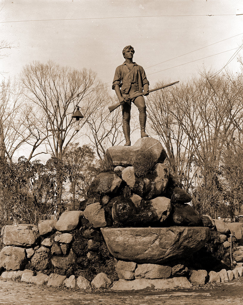Detail of Statue of Capt. Parker, Lexington by Anonymous