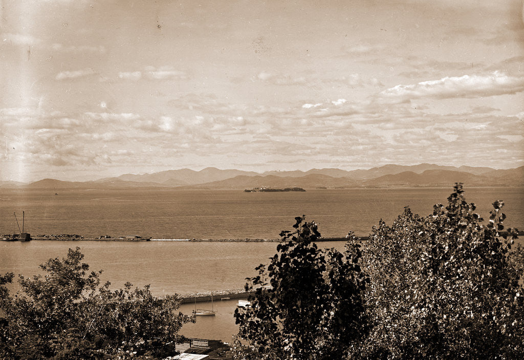 Detail of Lake Champlain, from Battery Park by Anonymous