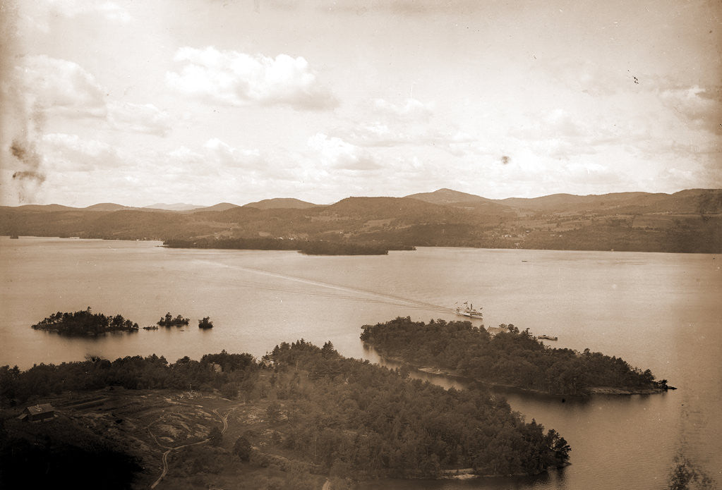 Detail of West from Shelving Rock, Lake George by Anonymous