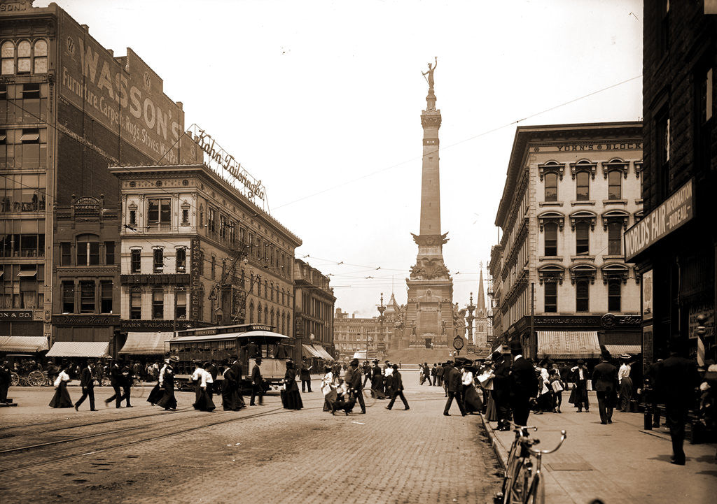 Detail of Meridan i.e Meridian Street, north from Washington by Anonymous