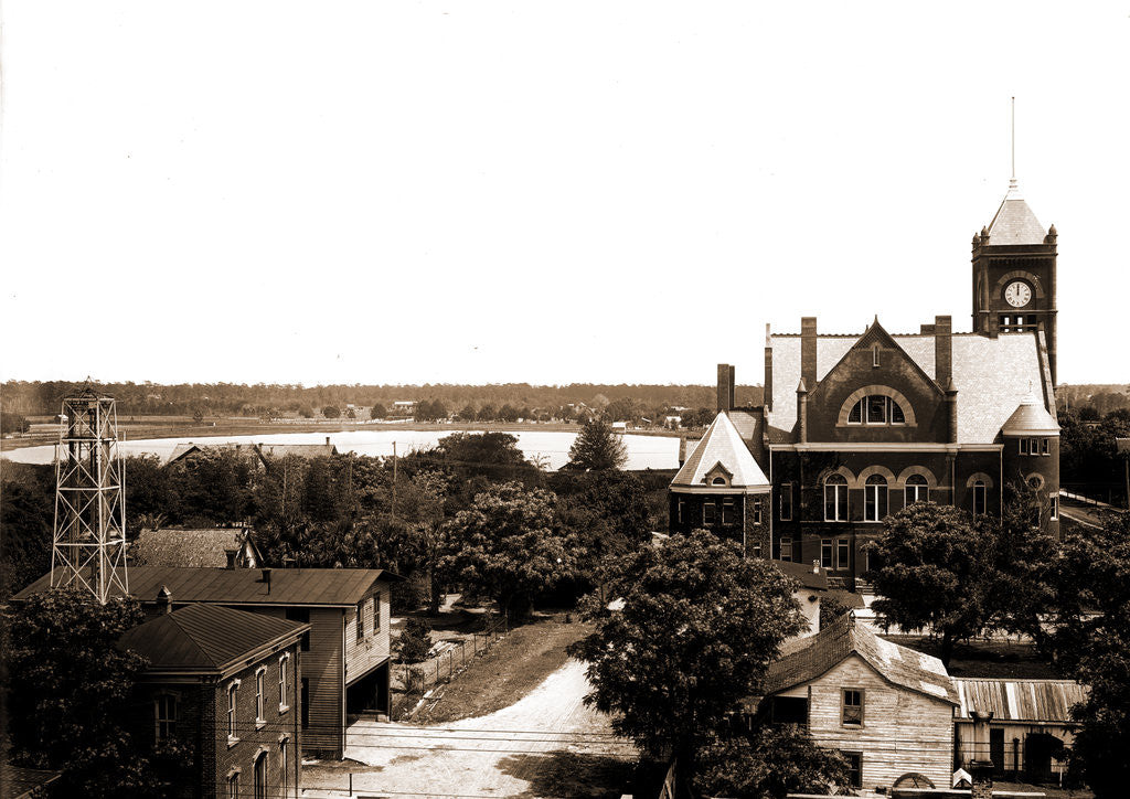 Detail of Court House and Lake Eola from Hotel San Juan, Orlando by Anonymous