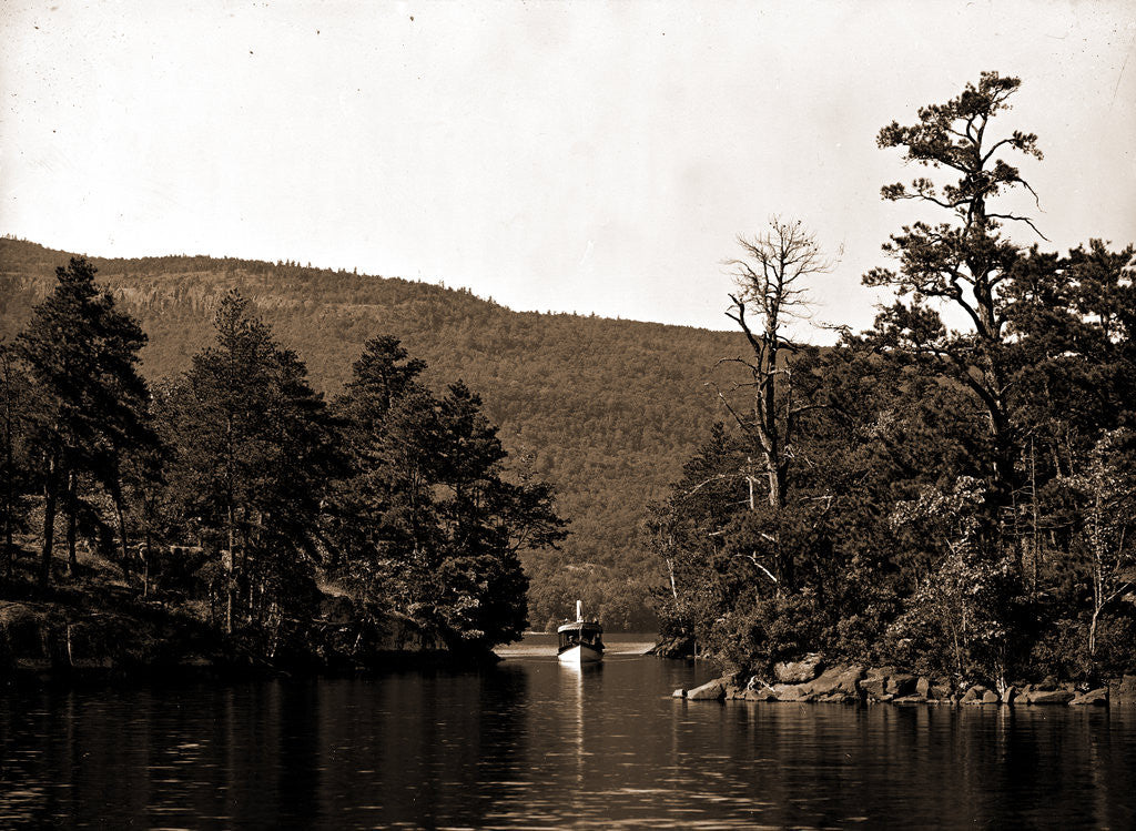 Detail of Among the Harbor Islands, Lake George by Anonymous
