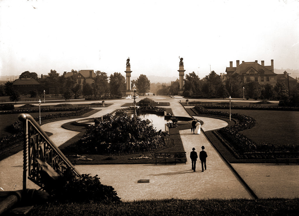 Detail of Entrance to Highland Park, Pittsburg by Anonymous