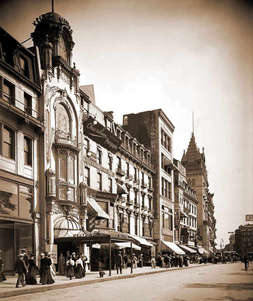Detail of Tremont Street, looking south by Anonymous