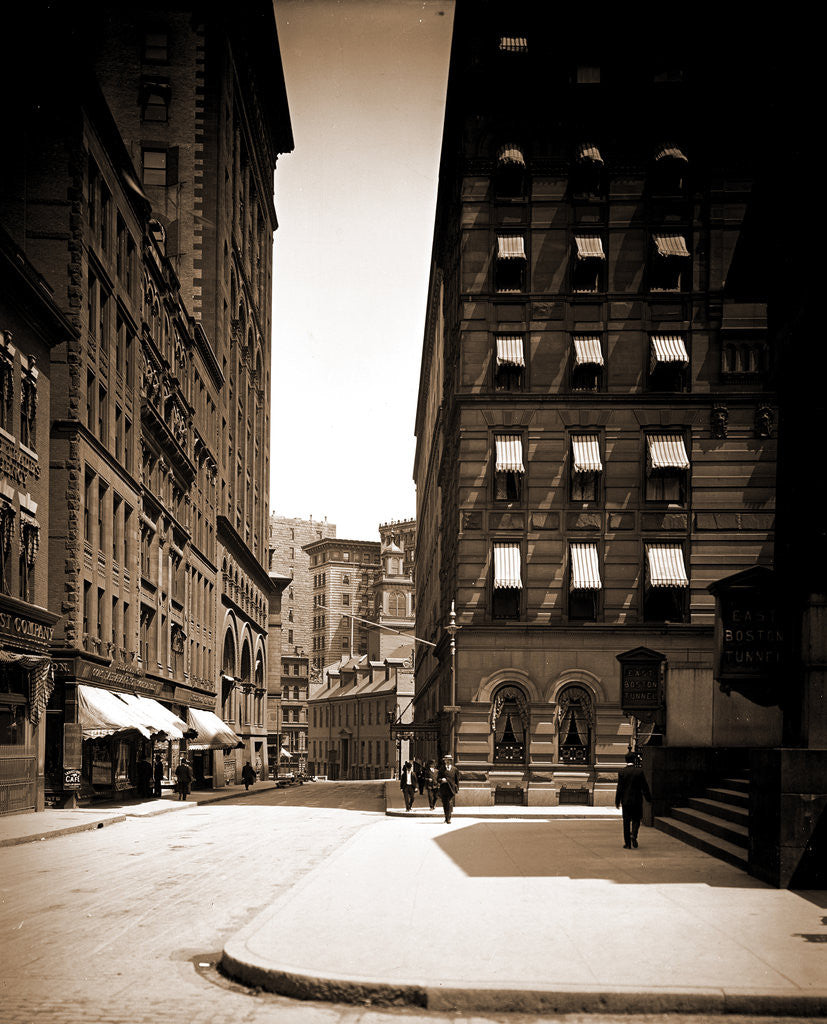 Detail of Street, Ames Building by Anonymous