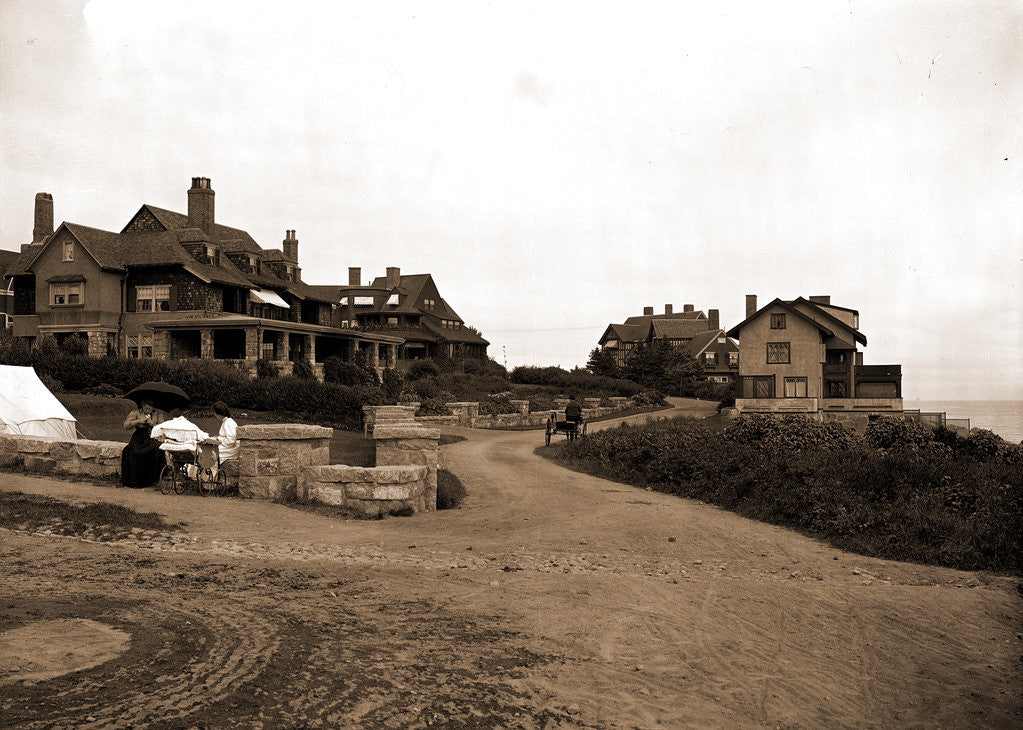 Detail of Shore Road and cottages, Magnolia by Anonymous