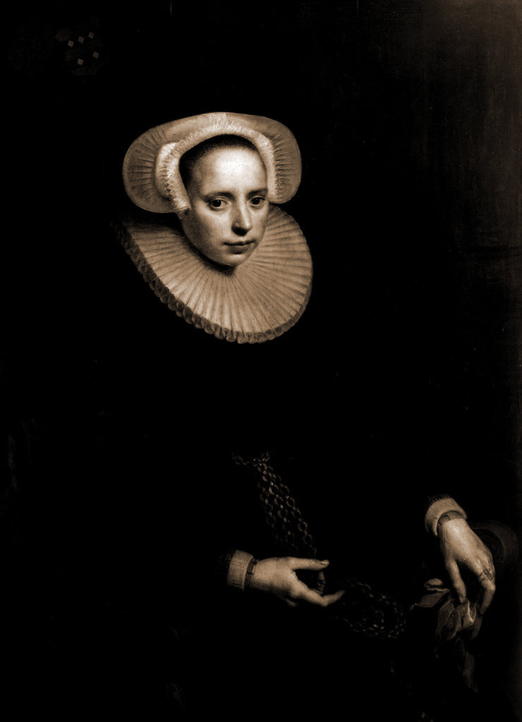 Detail of Cornelia Bruinzeels by Paulus Moreelse