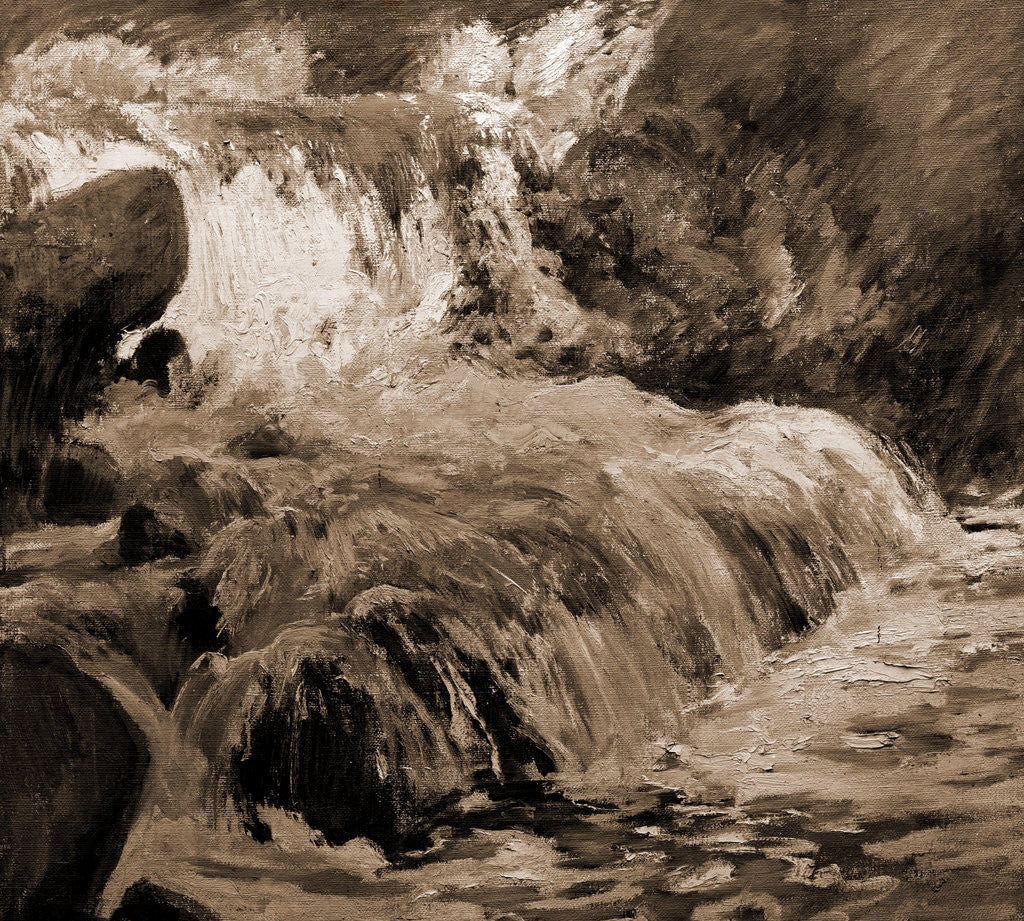 Detail of Waterfall by John Henry Twachtman