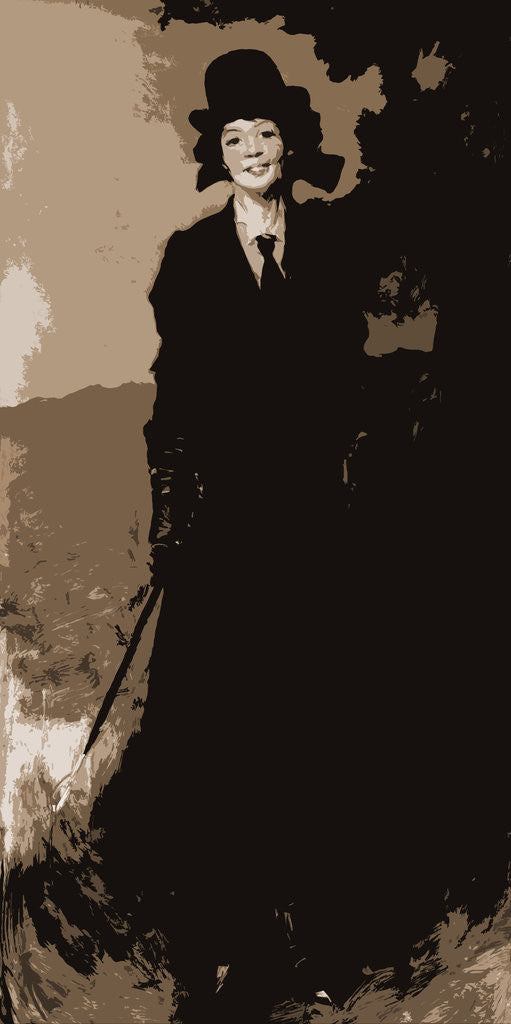 Detail of The equestrian by Robert Henri