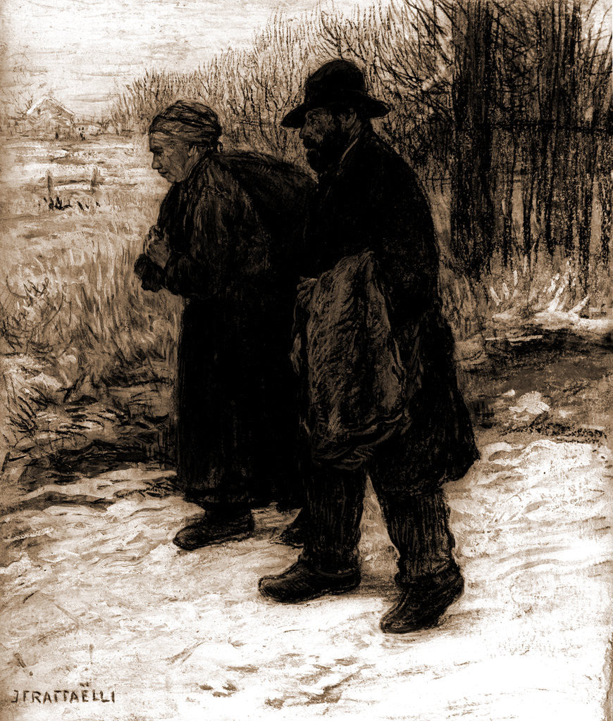 Detail of Parisian rag pickers by Jean Francois Raffaelli