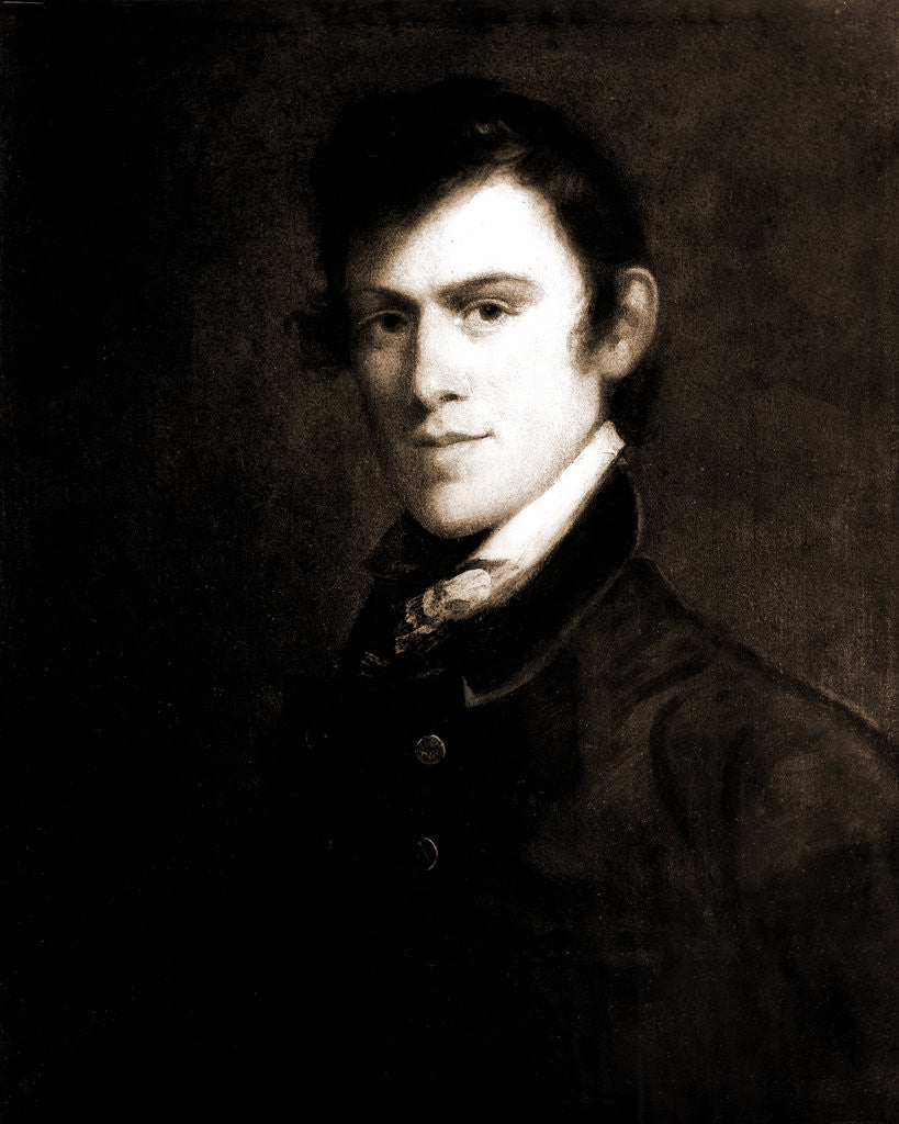 Detail of John Grimes, head-and-shoulders portrait, 1812 by Matthew Harris Jouett