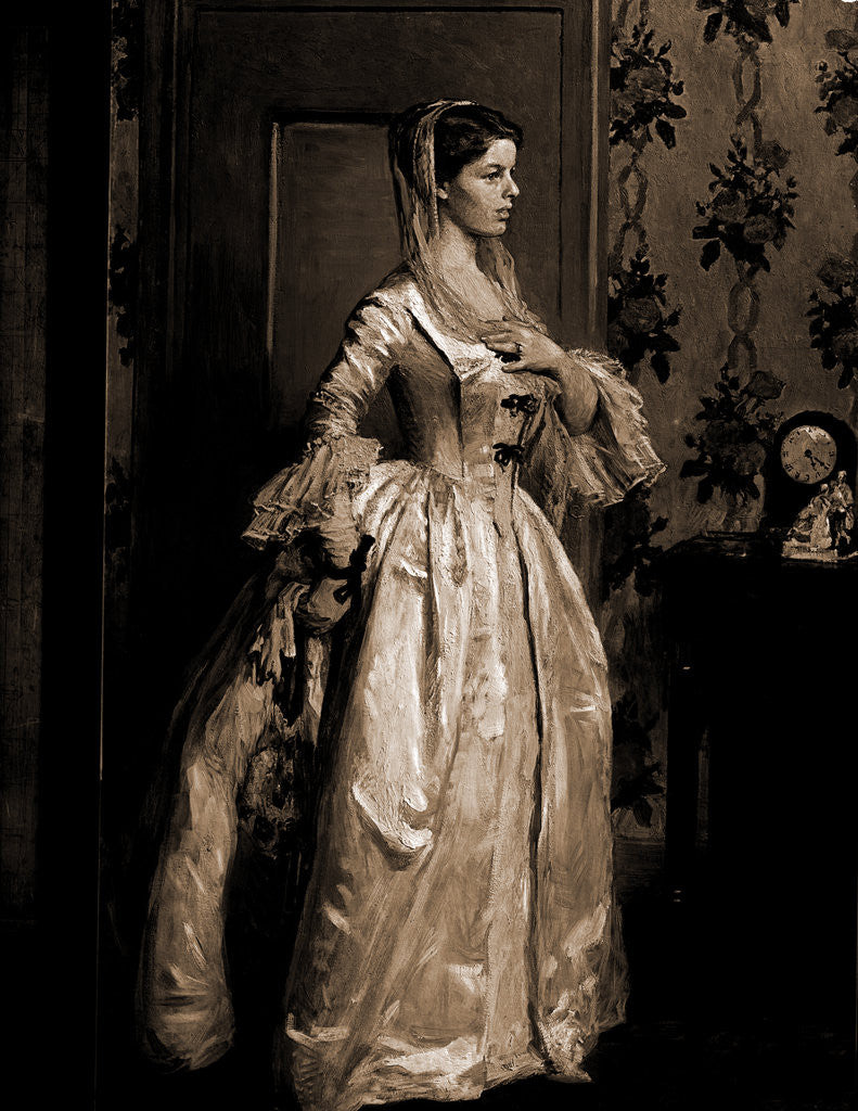 Detail of Portrait of Mrs. Gari Melchers by Gari Melchers