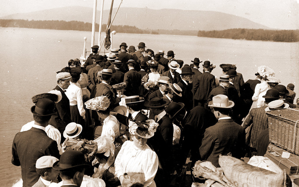 Detail of The Steamer trip, Lake Winnipesaukee by Anonymous