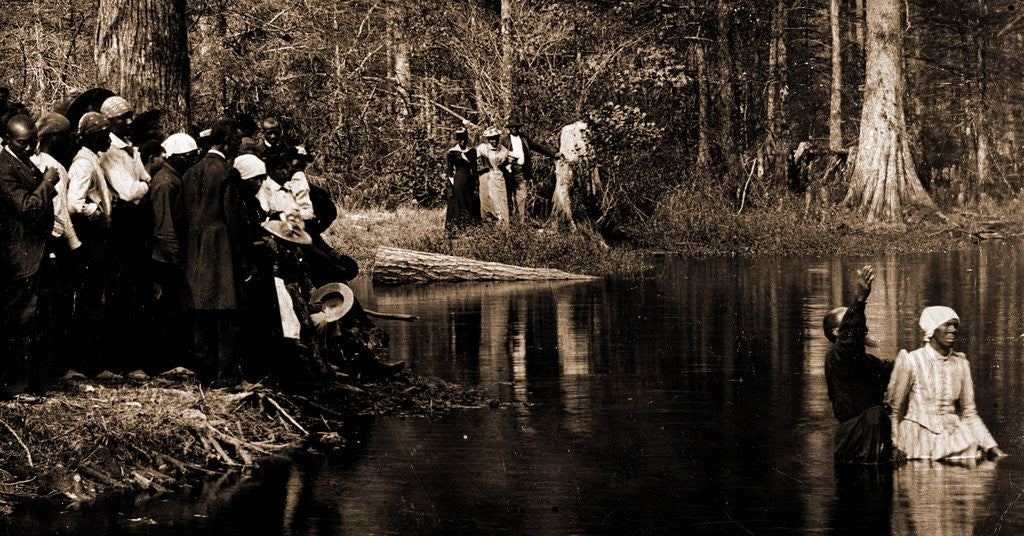 Detail of A Southern baptism by Anonymous
