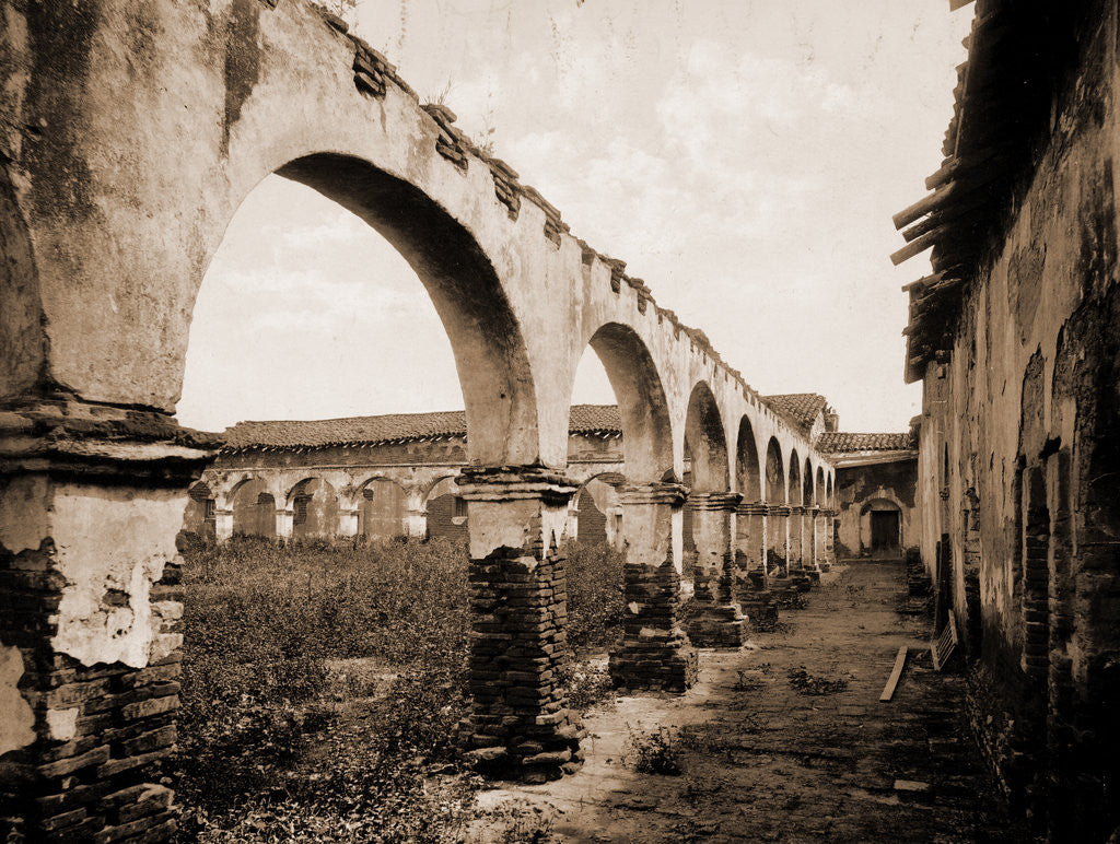 Detail of Mission San Juan Capistrano, California by William Henry Jackson