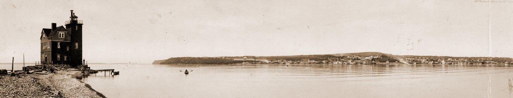 Detail of Mackinac Island from Round Island, Michigan by William Henry Jackson