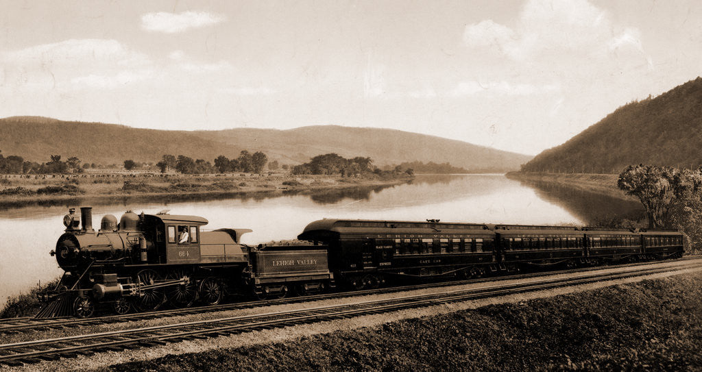 Detail of Black Diamond Express, Lehigh Valley Railroad, Pennsylvania by William Henry Jackson