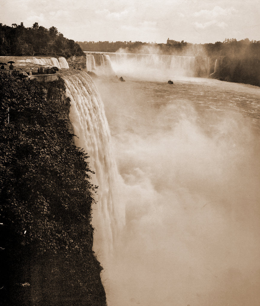 Detail of Niagara Falls from Prospect Point by William Henry Jackson