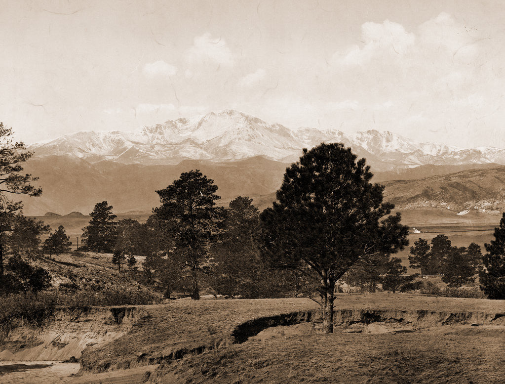 Detail of Pike's Peak, Colorado by William Henry Jackson
