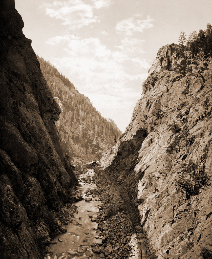 Detail of Platte Canon, Colorado by William Henry Jackson
