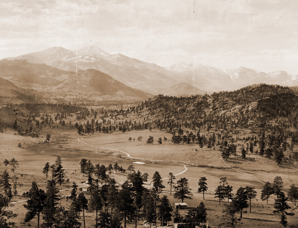 Detail of Long's Peak from Estes Park, Colorado by William Henry Jackson