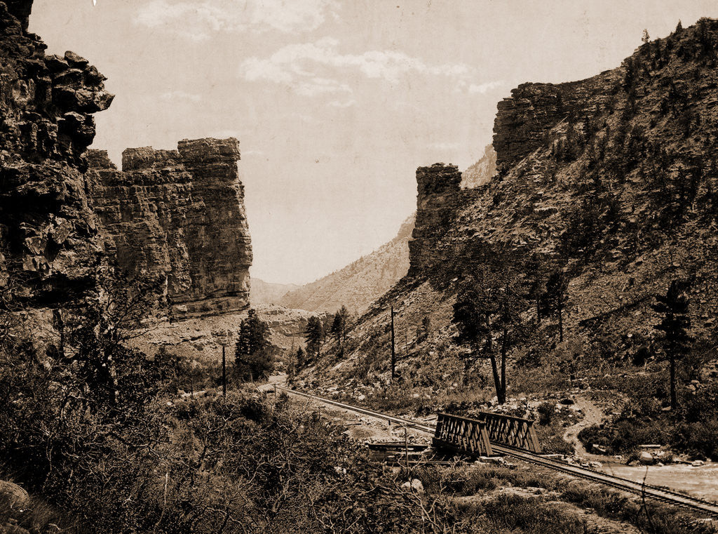 Detail of Castle Gate, Utah by William Henry Jackson