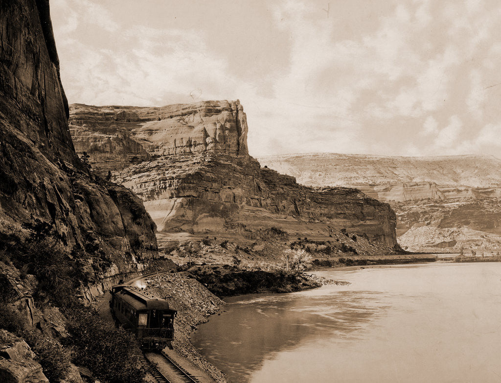 Detail of Citadel Walls, Canon of the Grand, Utah by William Henry Jackson