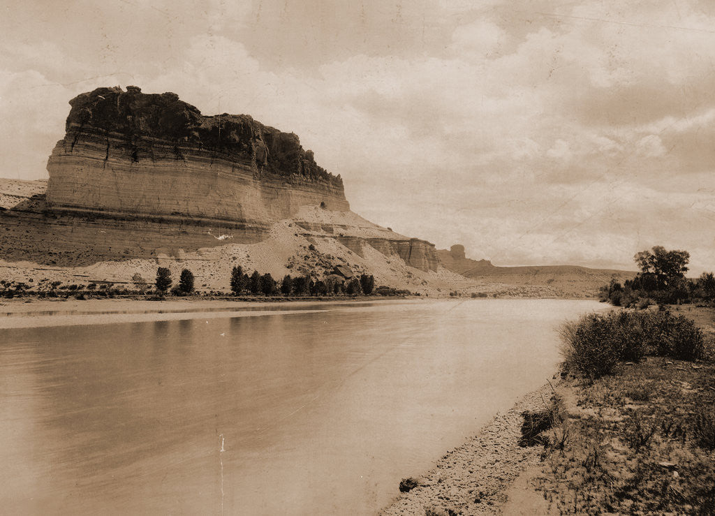 Detail of Bluffs of the Green River, Wyoming by William Henry Jackson