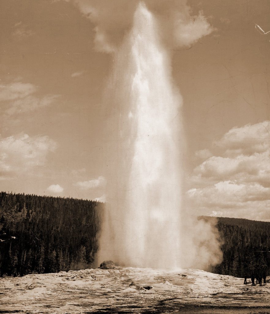 Detail of Old Faithful, Yellowstone National Park, Wyoming by William Henry Jackson