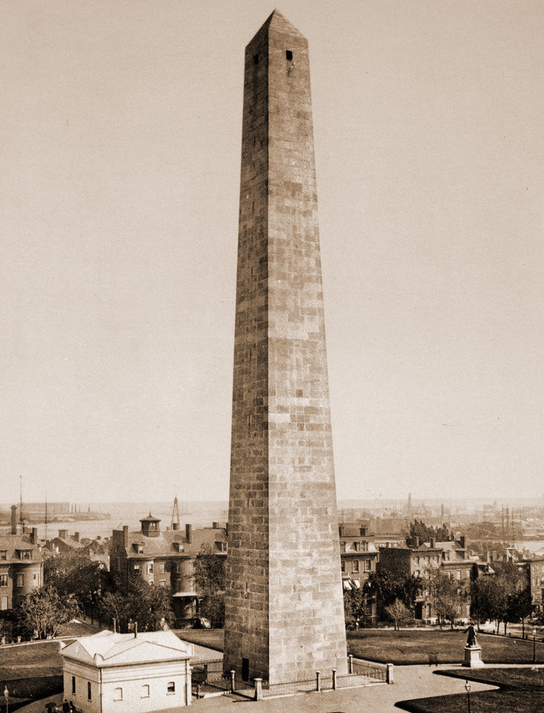 Detail of The Bunker Hill Monument, Monuments & memorials by Revolution History
