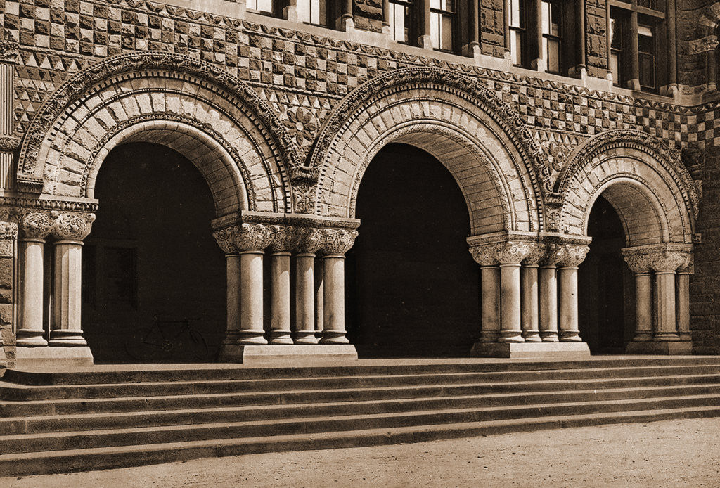 Detail of Entrance to Law School, Harvard University by Anonymous