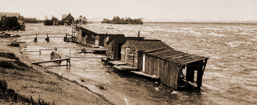Detail of Rapids of the Sainte sic Marys River, Rapids by Anonymous