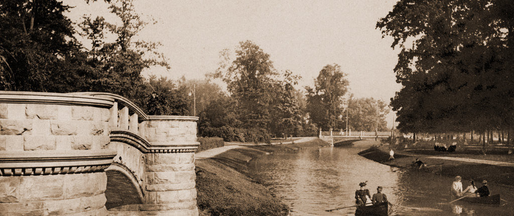 Detail of Grand Canal, Belle Isle Park by Anonymous