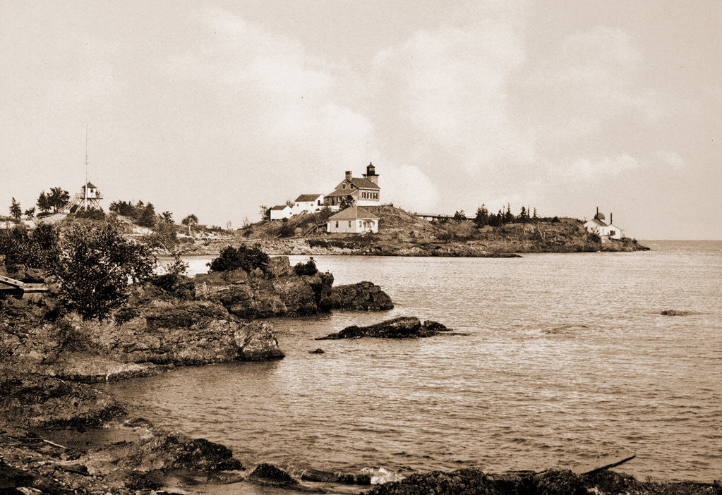 Detail of Light House Point near Marquette, Michigan by Anonymous