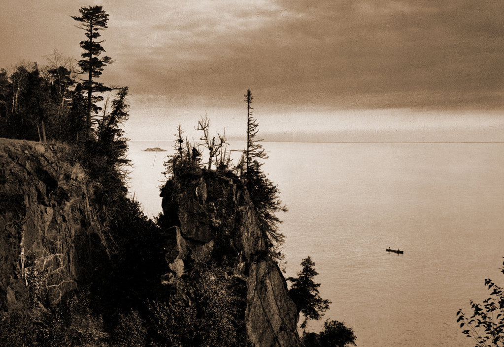 Detail of Pulpit Rock, Presque Isle Park by Anonymous