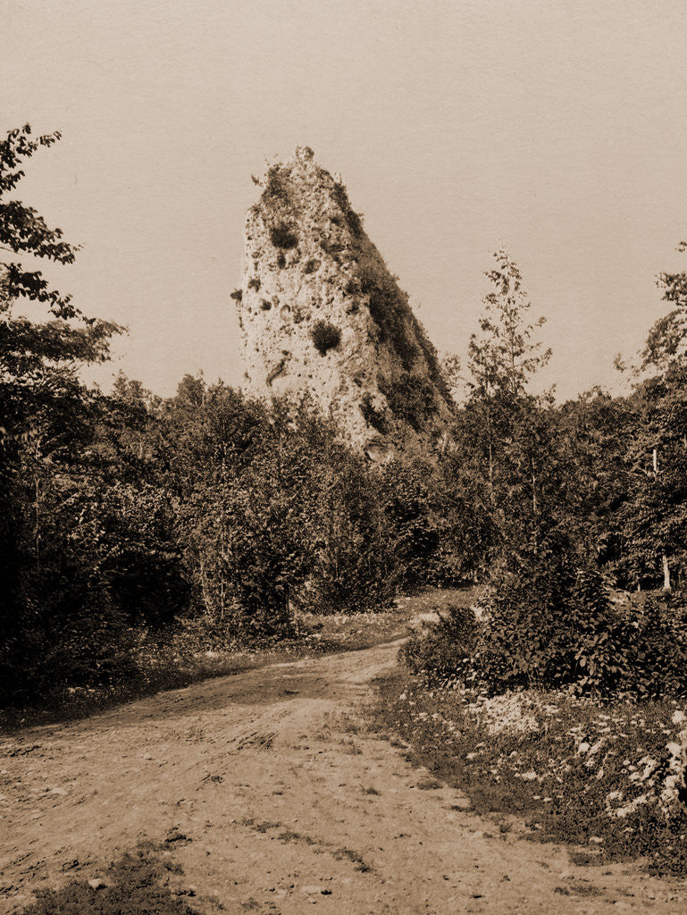 Detail of Sugar Loaf Rock, Mackinac Island by Anonymous