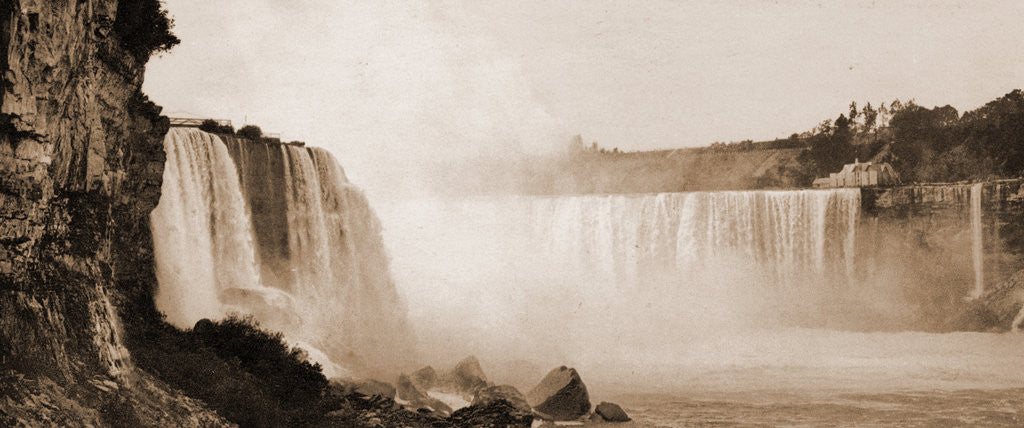 Detail of Niagara, general view from Cave of the Winds by Anonymous