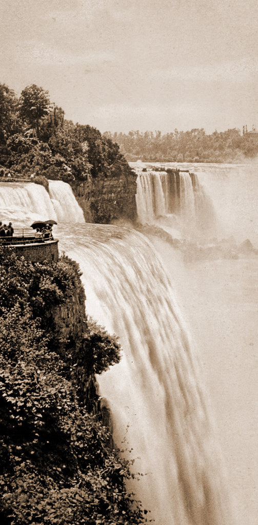 Detail of Niagara Falls from Prospect Point, Waterfalls by Anonymous