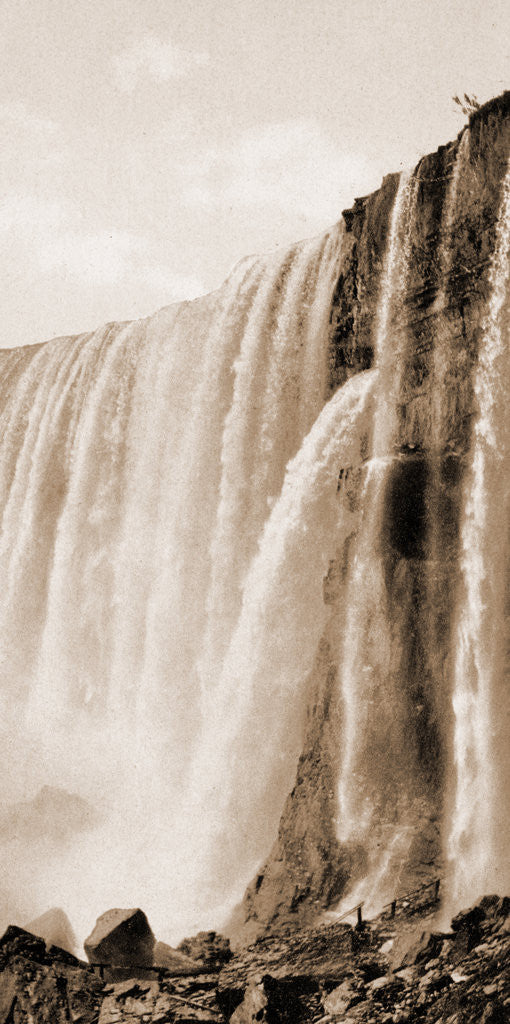 Detail of Niagara, Falls from below? by Anonymous