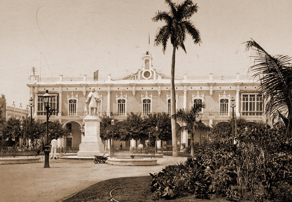 Detail of Palacio del Gobierno General, Habana by William Henry Jackson