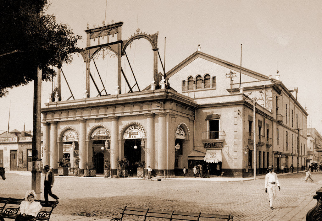 Detail of Teatro de Tacon, Habana by William Henry Jackson