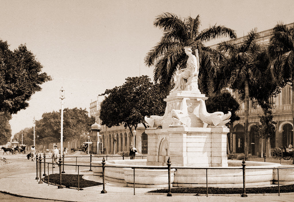 Detail of Pila de la India, Habana by William Henry Jackson