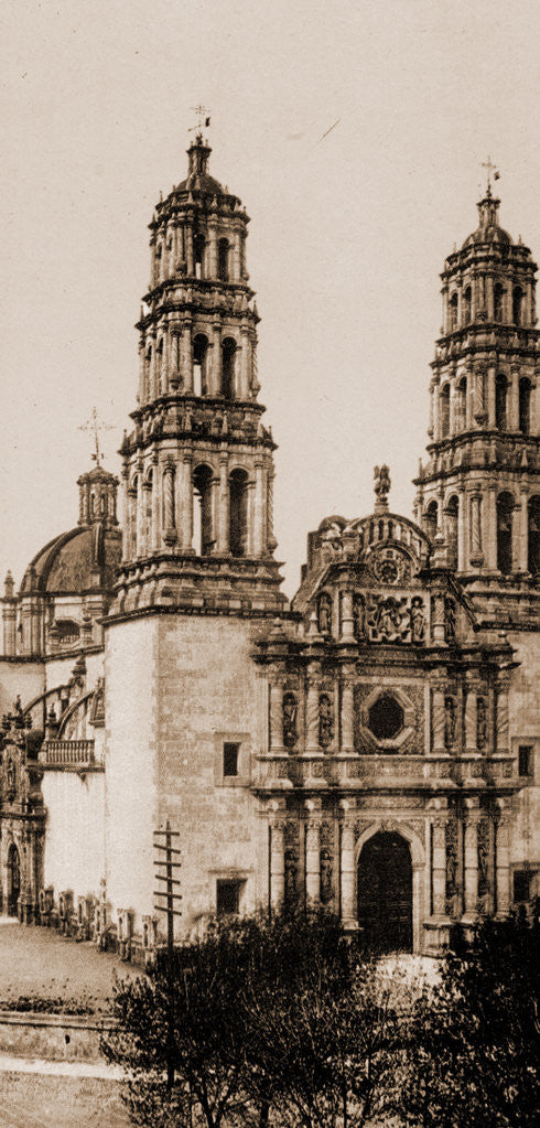 Detail of Mexico, the Cathedral by William Henry Jackson