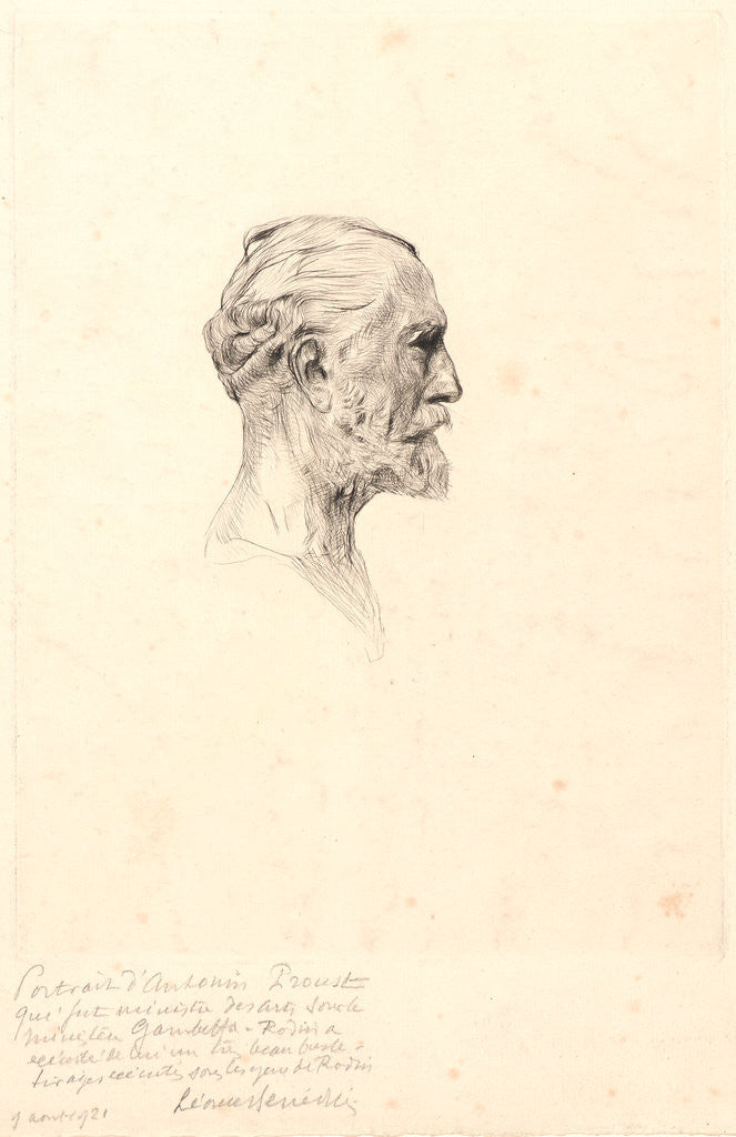 Detail of Portrait of Antonin Proust by Auguste Rodin