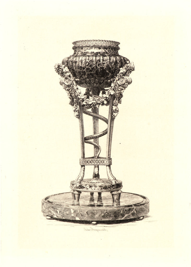 Detail of The Gouthières Tripod (Trépied de Gouthières), 19th century by Jules Ferdinand Jacquemart