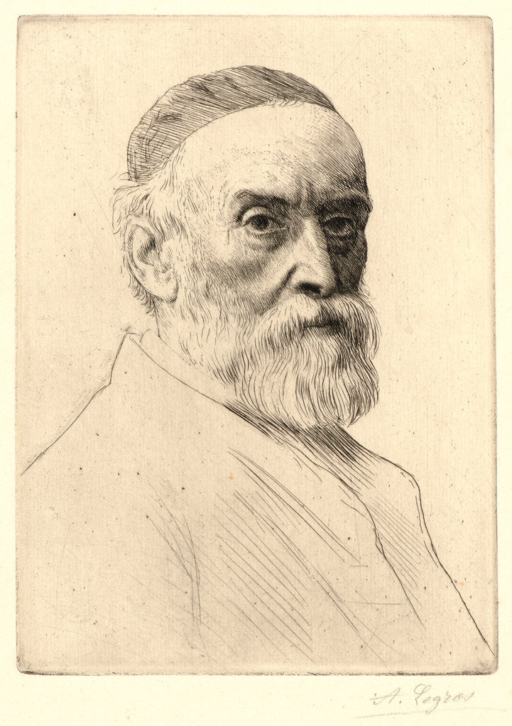 Detail of Portrait of G. F. Watts by Alphonse Legros