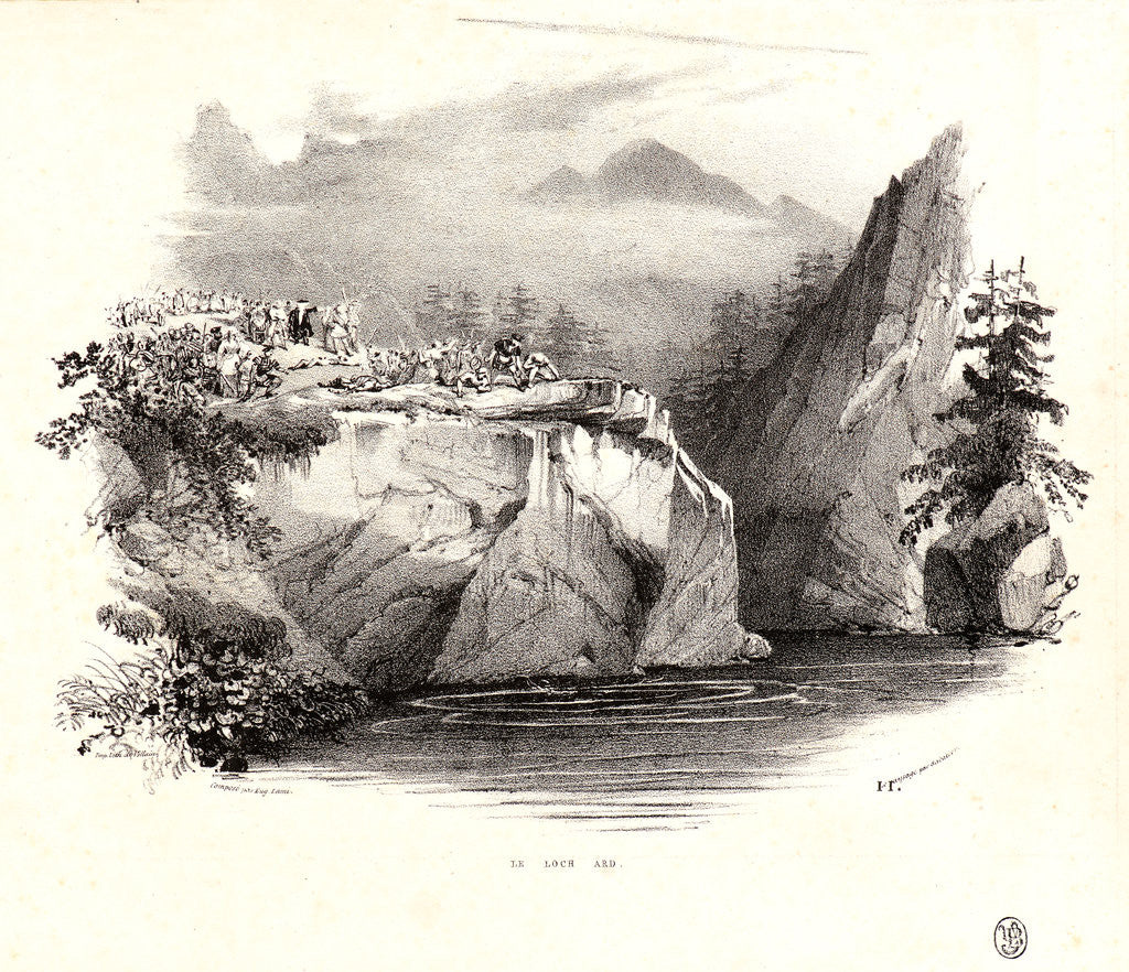 Detail of Le Loch Ard, 1821 by Eugène Louis Lami