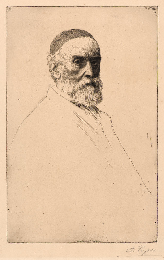 Detail of Portrait of G. F. Watts by Alphonse Legros